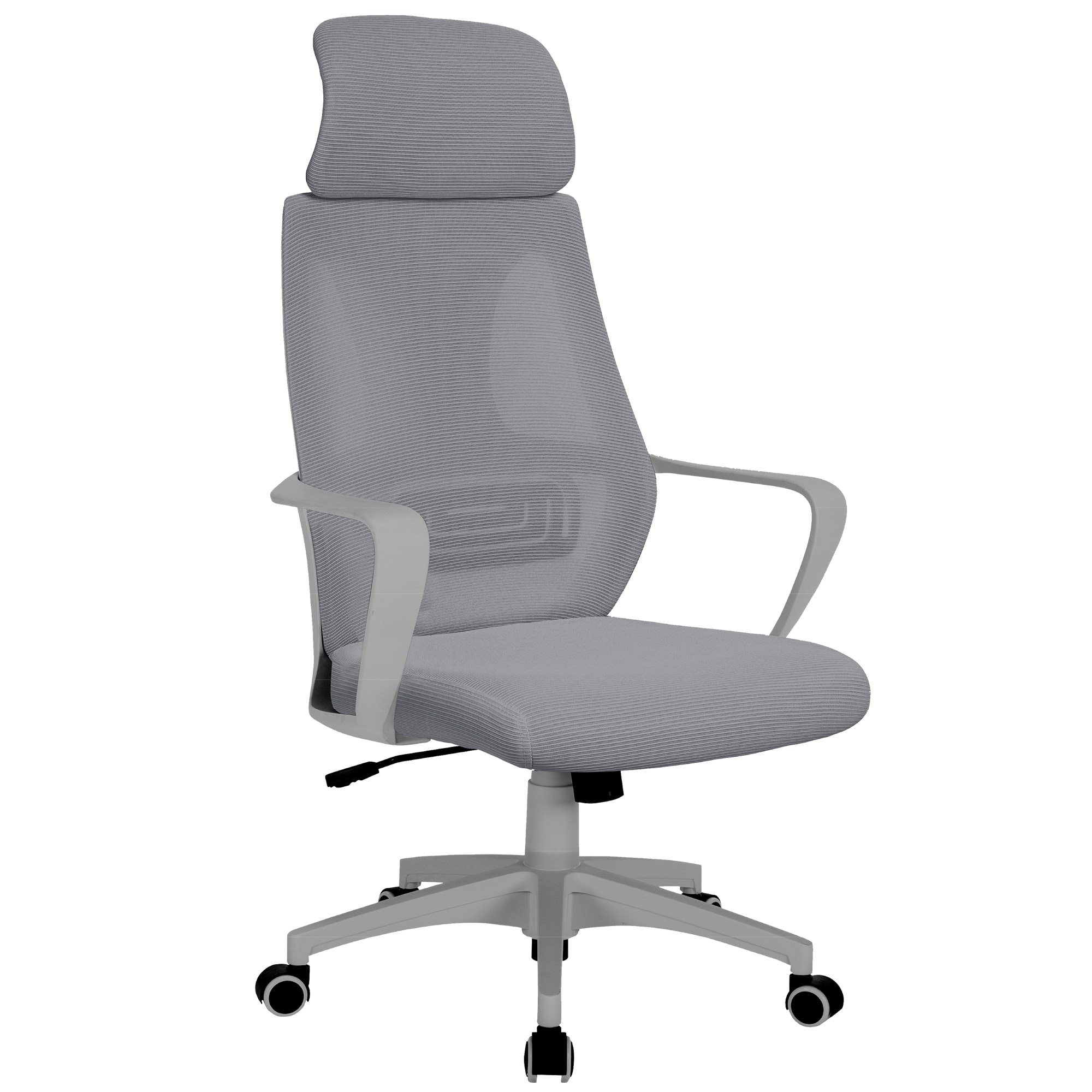 B&uuml;rostuhl mit Lordosenst&uuml;tze im Netzstoff-Design Schreibtischstuhl mit Wippfunktion ergonomischer Drehstuhl mit einer verstellbaren atmungsaktiven R&uuml;ckenlehne 