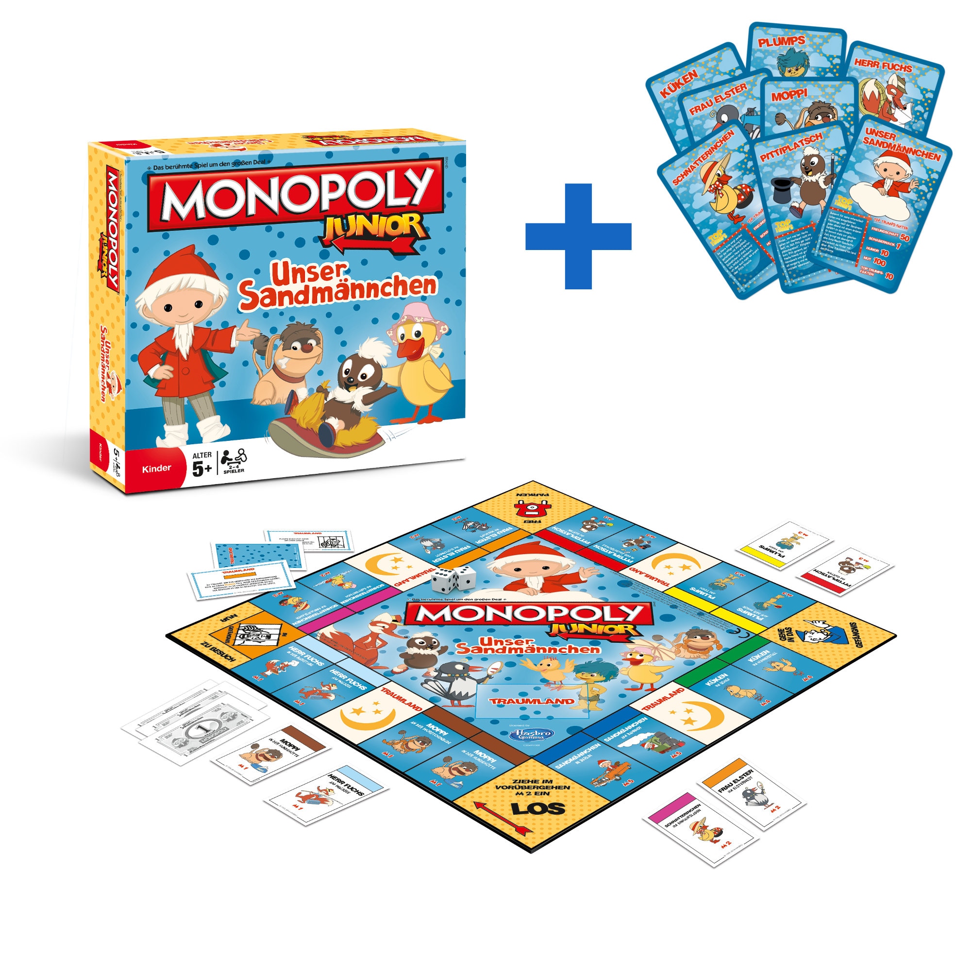 Monopoly Junior - Unser Sandm&auml;nnchen Brettspiel Gesellschaftsspiel 