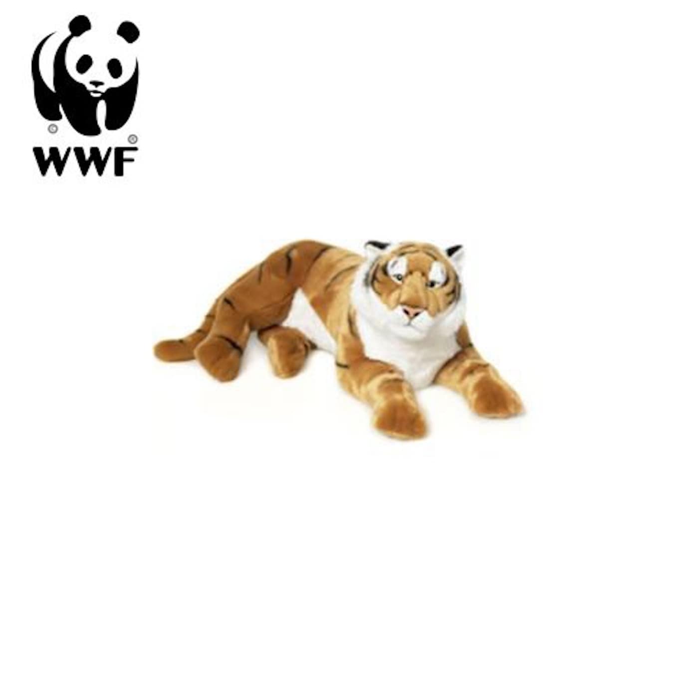 Pl&uuml;schtier Tiger (liegend, 81 cm) lebensecht Kuscheltier Stofftier Riesenpl&uuml;sch Raubkatze 