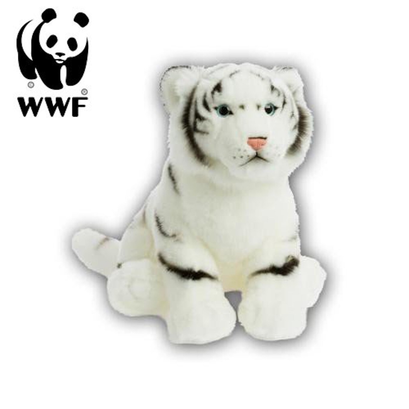 Plüschtier Weißer Tiger (30cm) lebensecht Kuscheltier Stofftier Raubkatze