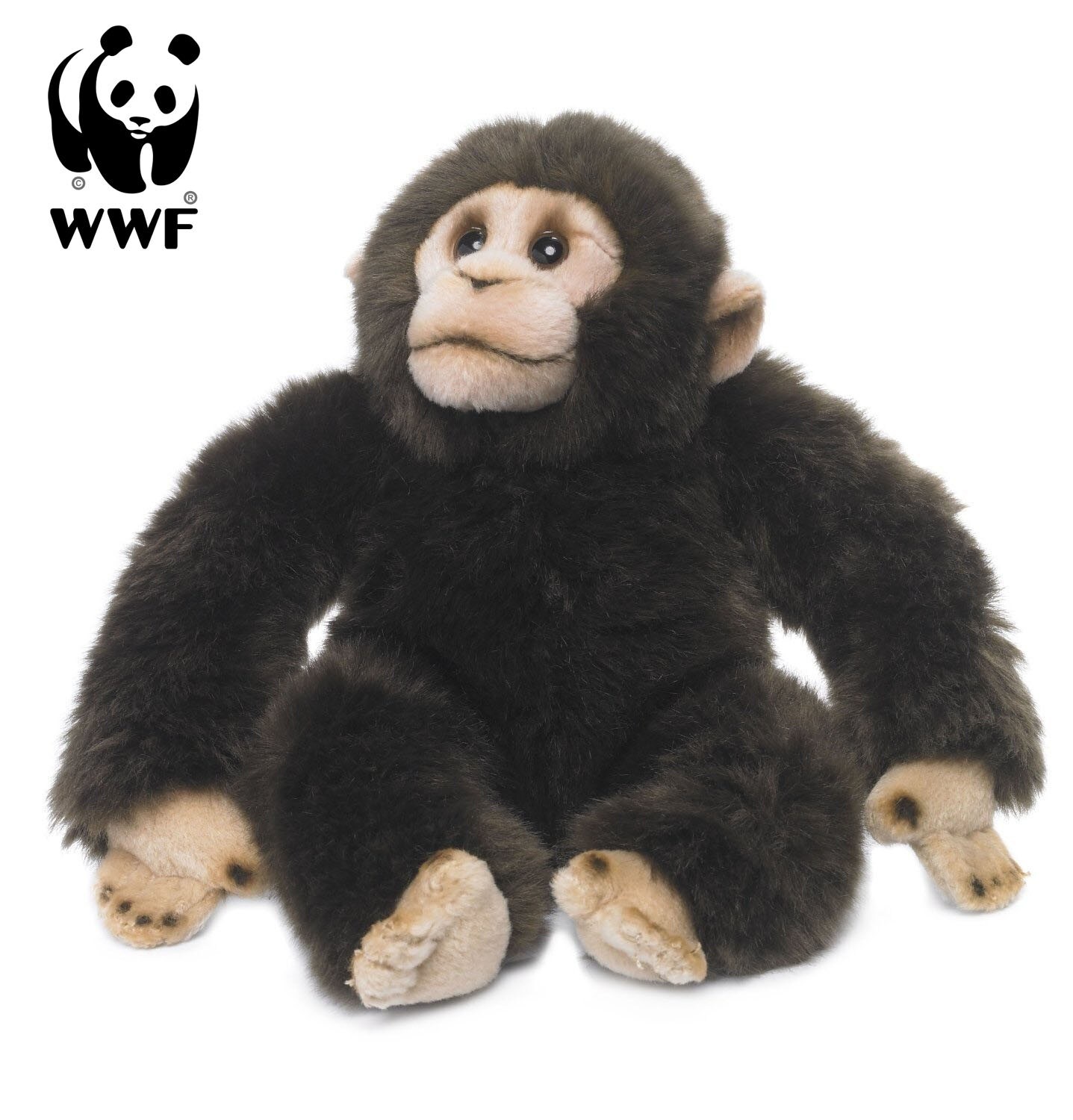 - Plüschtier - Schimpanse (23cm) lebensecht Kuscheltier Stofftier Affe