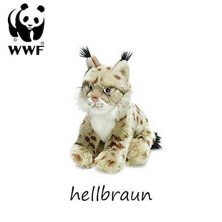 WWF Plüschtier Luchs (23cm, hellbraun) Kuscheltier Stofftier 