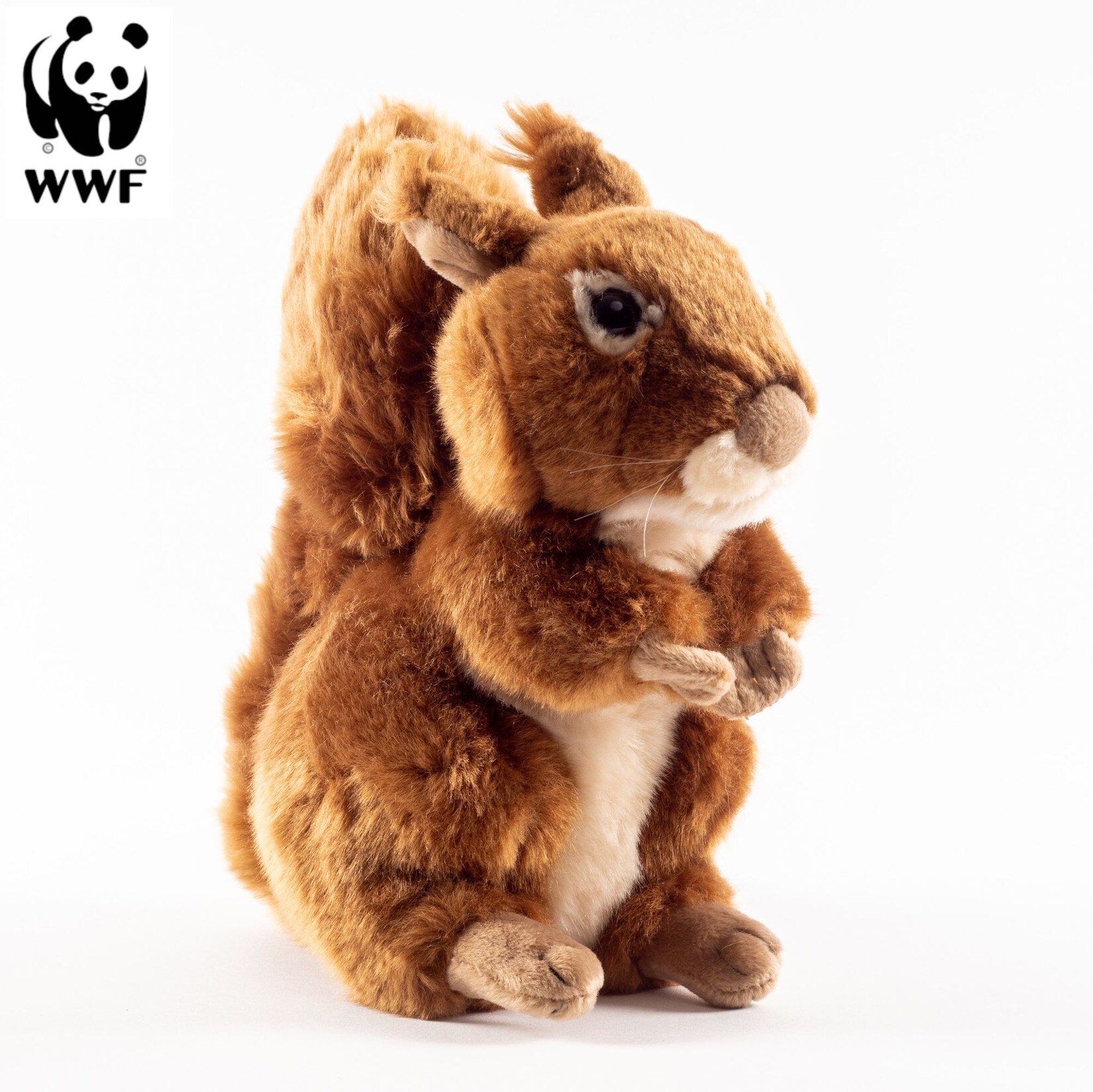 Plüschtier Eichhörnchen (15cm, sitzend) lebensecht Kuscheltier Stofftier