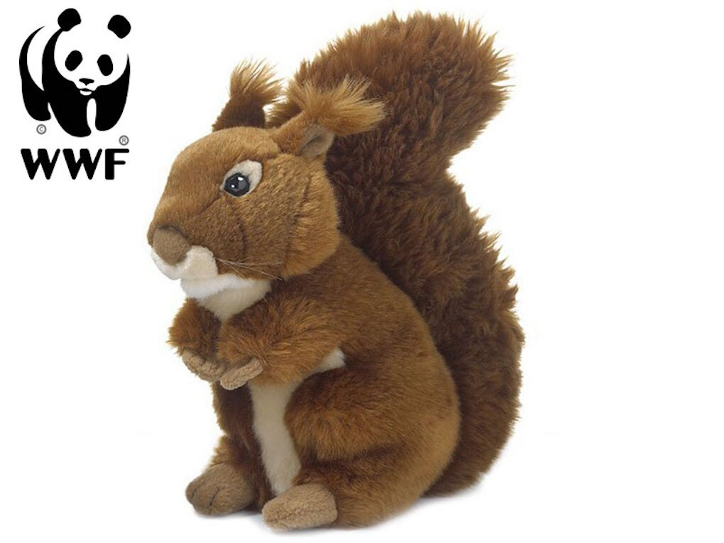 - Plüschtier - Eichhörnchen (23cm, sitzend) lebensecht Kuscheltier Stofftier