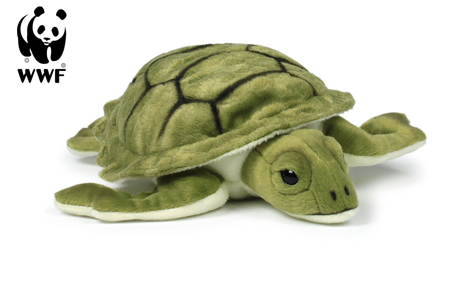 WWF - Pl&uuml;schtier - Meeresschildkr&ouml;te (23cm) lebensecht Kuscheltier Stofftier Schildkr&ouml;te Turtle 