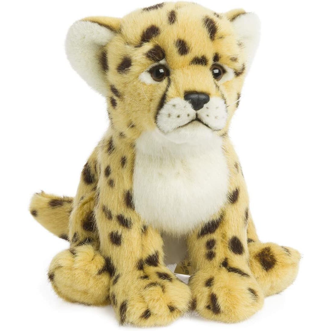 - Plüschtier - Gepard (sitzend, 23cm) lebensecht Kuscheltier Stofftier Raubtier Raubkatze