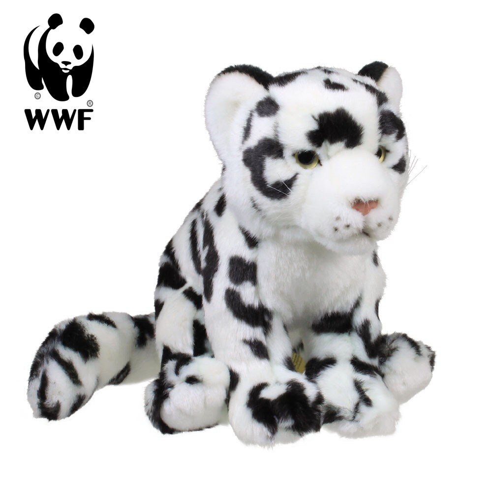 Plüschtier Schneeleopard (weich, 19cm) Kuscheltier Stofftier