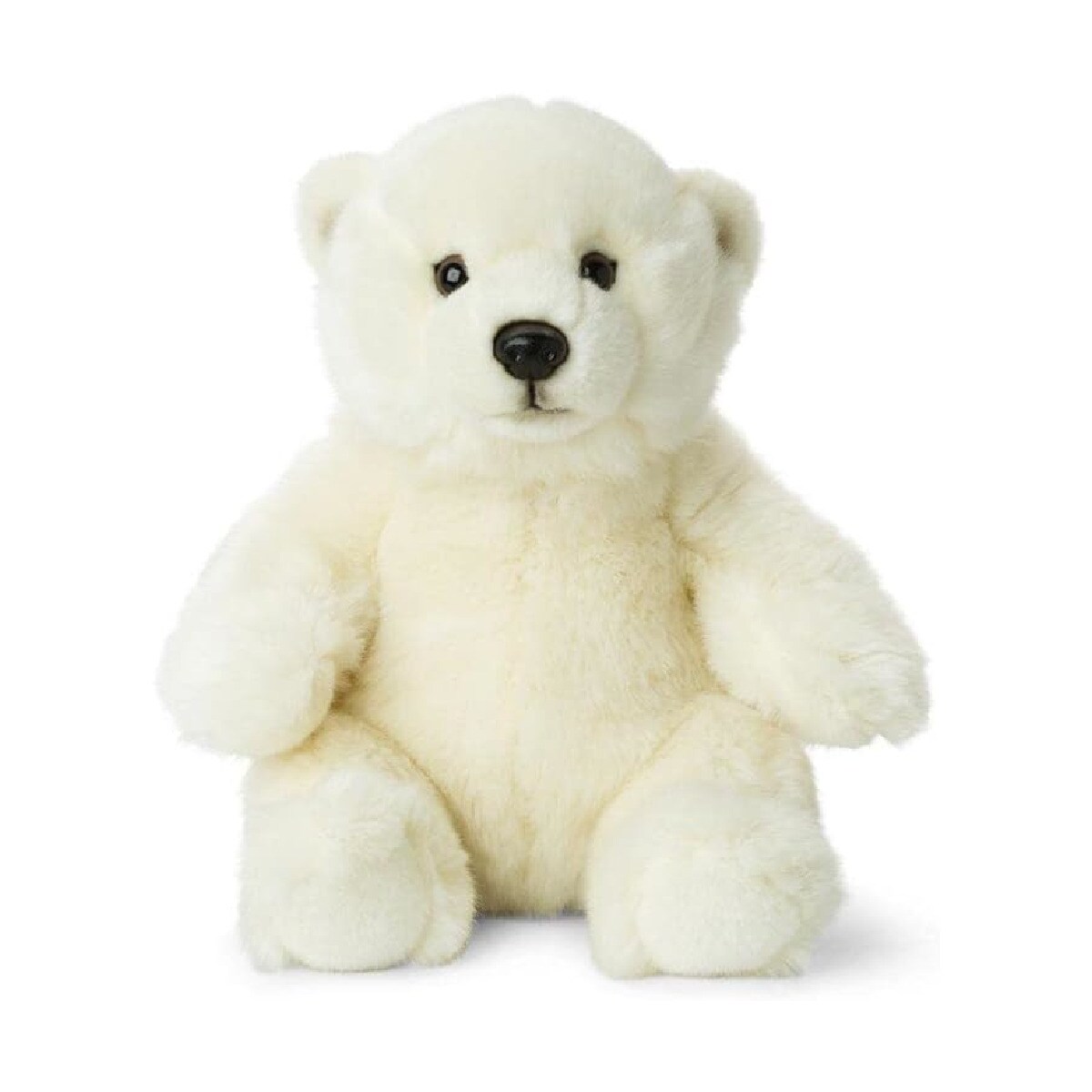 Plüschtier Eisbär (sitzend, 22cm) lebensecht Kuscheltier Stofftier