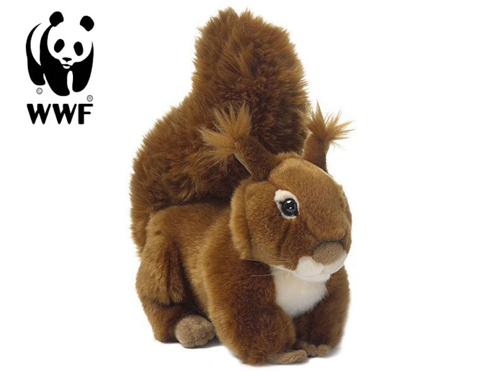 Pl&uuml;schtier Eichh&ouml;rnchen (23cm, liegend) lebensecht Kuscheltier Stofftier 