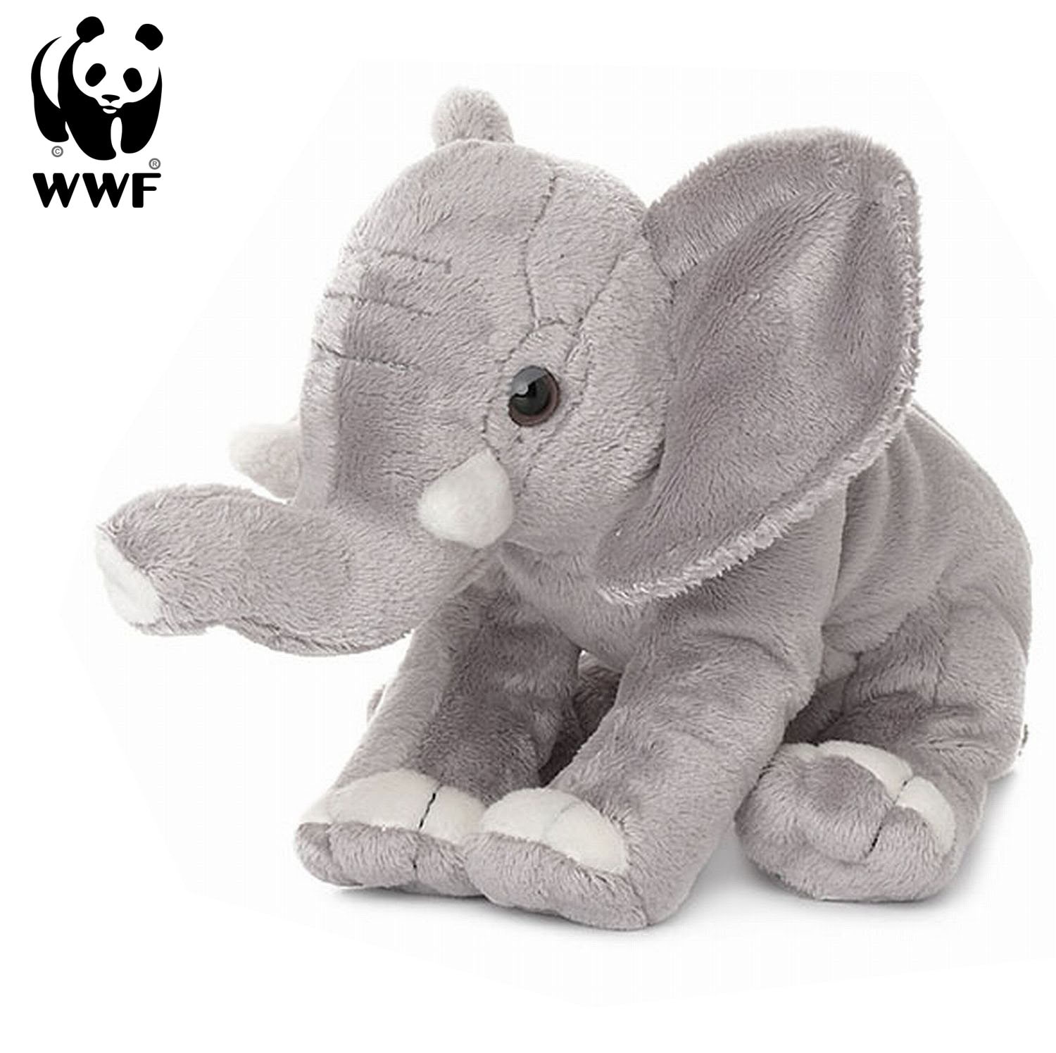 Pl&uuml;schtier Elefant (R&uuml;ssel hoch, 18cm) lebensecht Kuscheltier Stofftier 