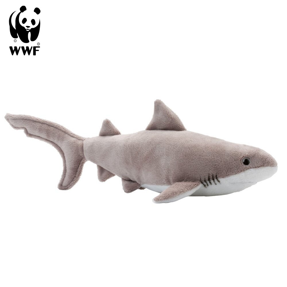 - Plüschtier - Weißer Hai (33cm) Haifisch Shark Kuscheltier Stofftier