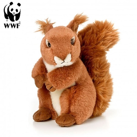 Plüschtier Eichhörnchen (rotbraun, 15cm) lebensecht Kuscheltier Stofftier 