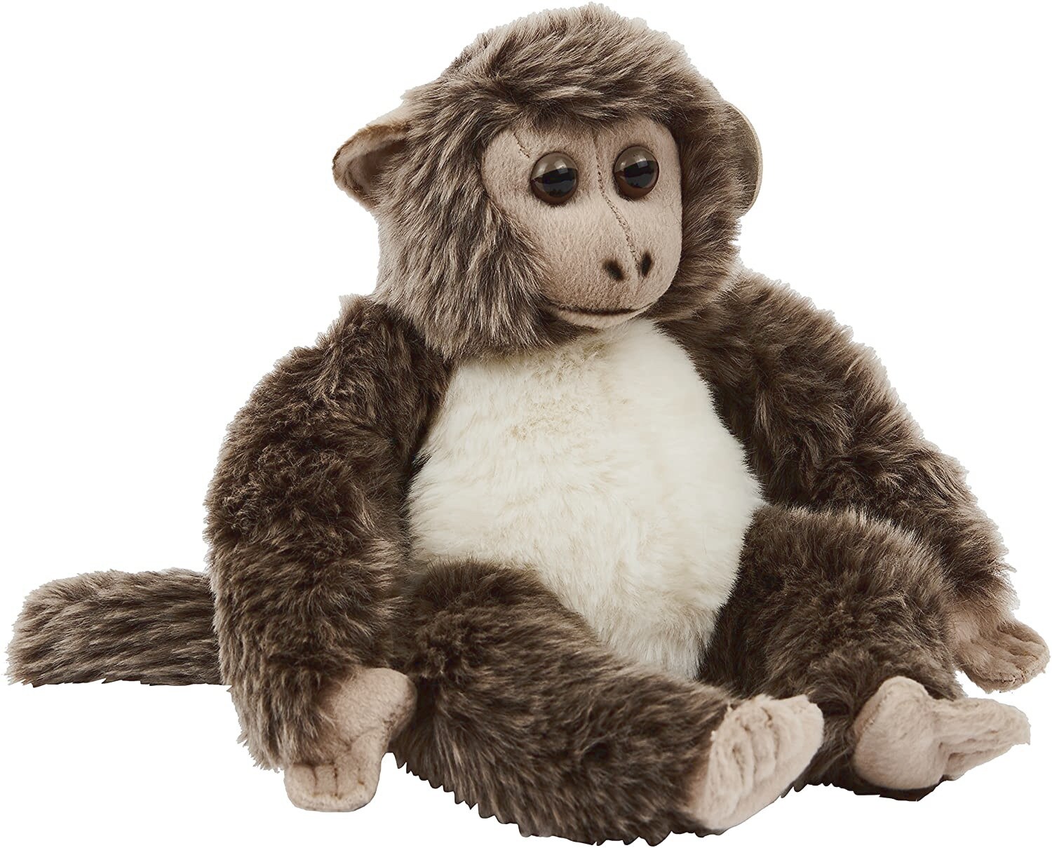 Plüschtier - Affenbaby graubraun (23cm) Plüschtier Kuscheltier lebensecht Affe Äffchen