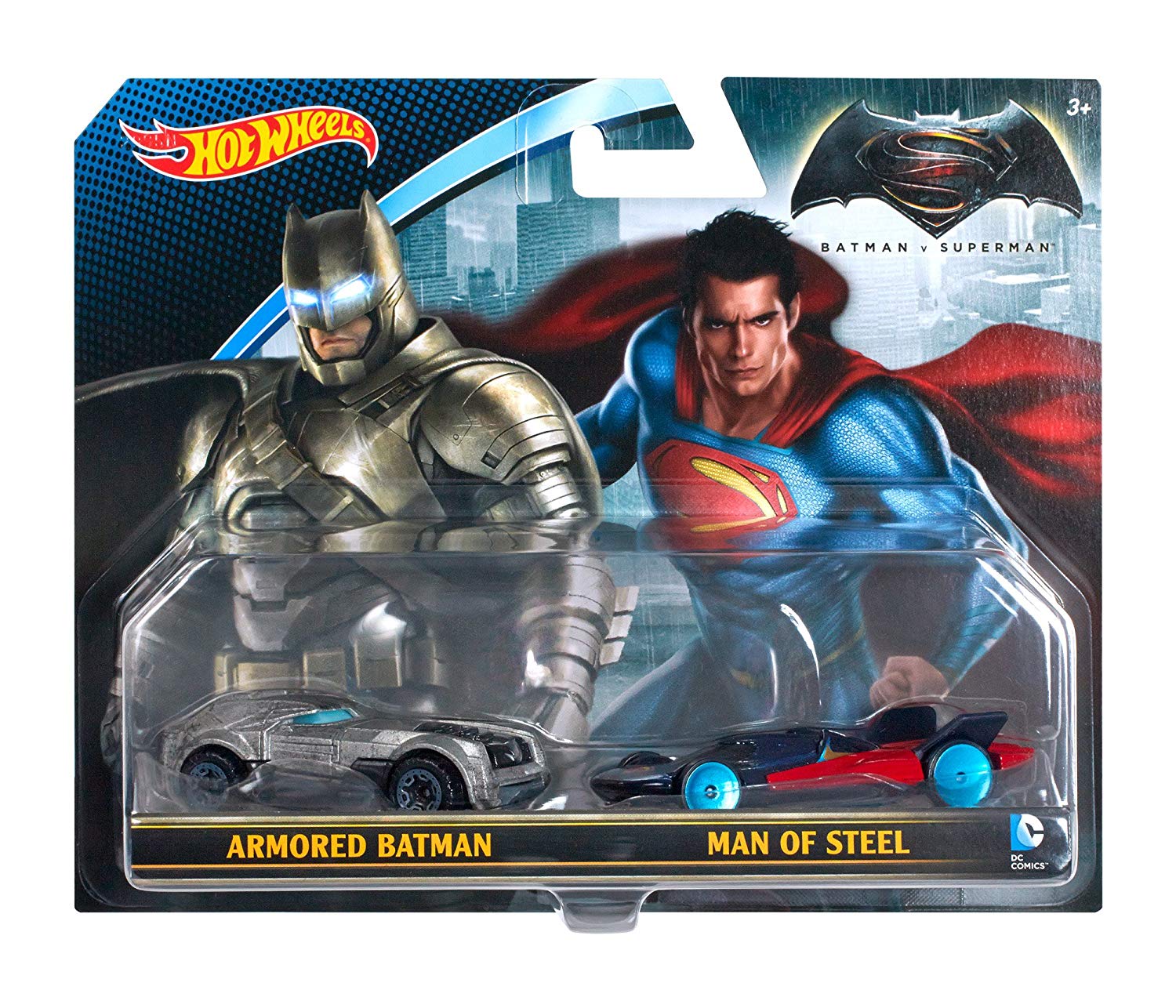 Mattel - Hot Wheels Spielzeugauto "Batman v Superman" (2er Pack) Auto Helden fahren Superhelden 