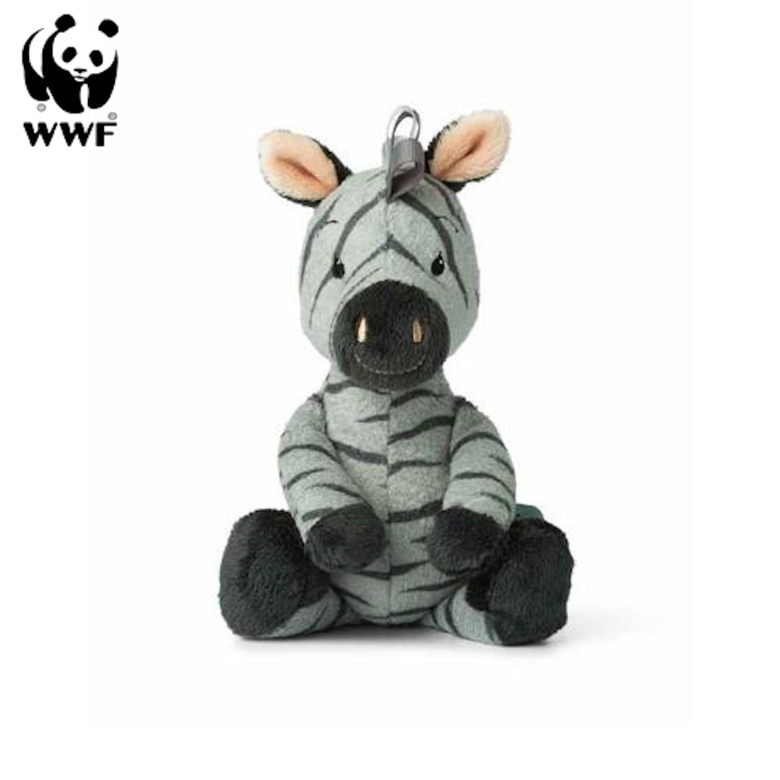 WWF Cub Club - Ziko das Zebra (grau, 22cm) mit Gl&ouml;ckchen Kuscheltier Stofftier f&uuml;r Kleinkinder 