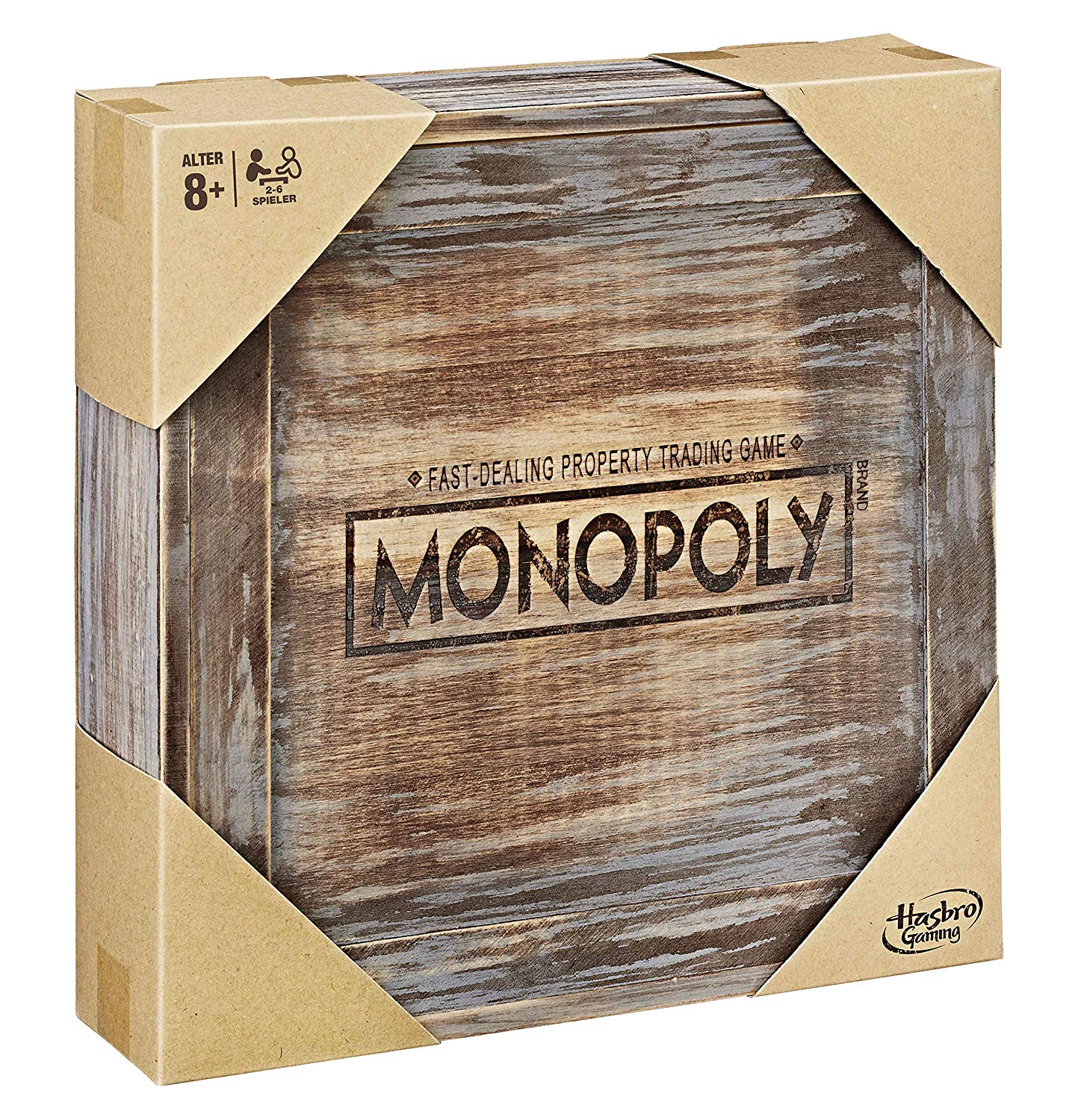 Hasbro - Monopoly Holz Sonderedition Brettspiel Gesellschaftsspiel 
