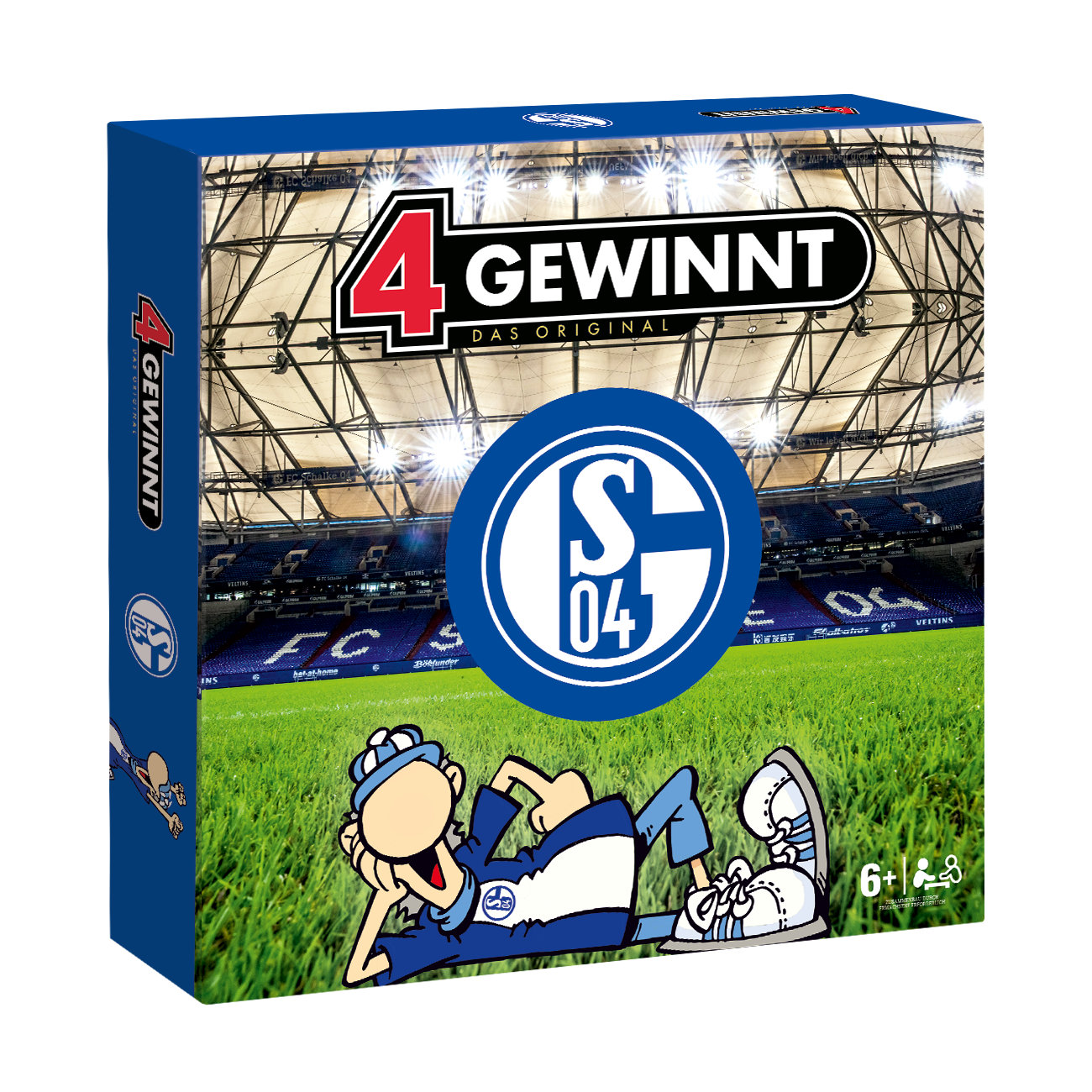 4 Gewinnt FC Schalke 04 Strategie Spiel Fu&szlig;ball Brettspiel Gesellschaftsspiel 