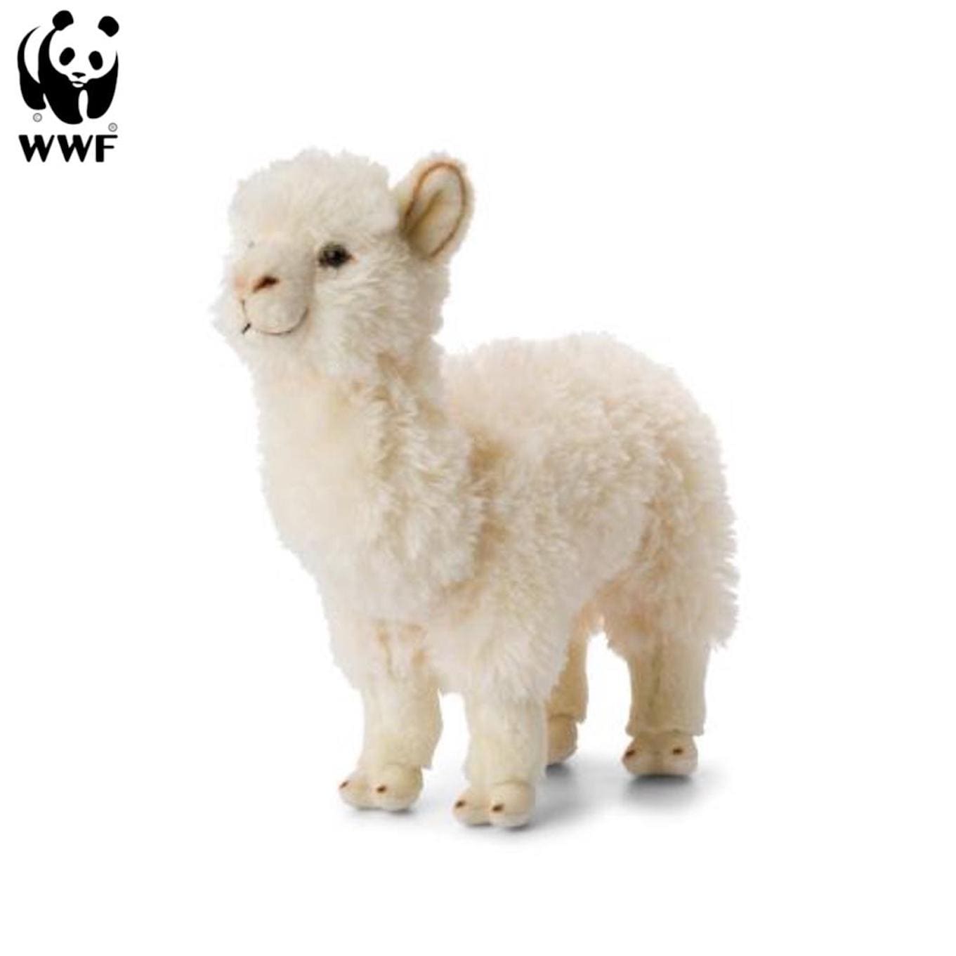 Pl&uuml;schtier Alpaka (31cm, wei&szlig;) WWF lebensecht Kuscheltier Stofftier Alpaca Kamel S&uuml;damerika 