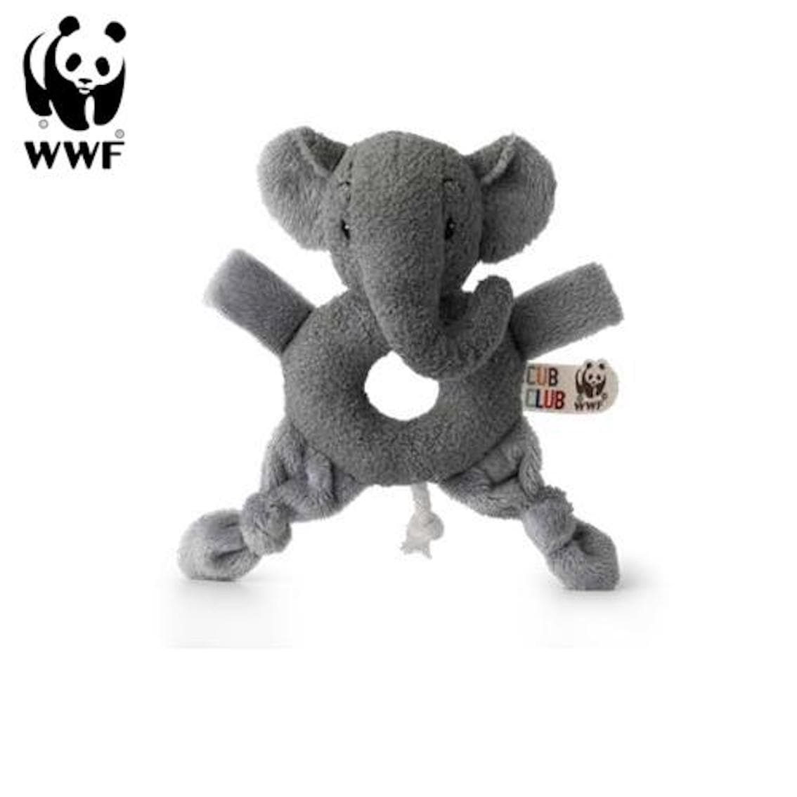 Cub Club - Greifring Ebu der Elefant (grau, 15cm) f&uuml;r Kleinkinder Elephant Spielzeug 