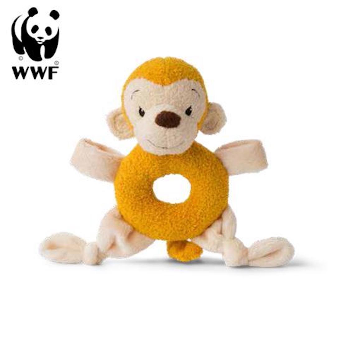 Cub Club - Greifring Mago das &Auml;ffchen (gelb, 15cm) f&uuml;r Kleinkinder Affe Spielzeug 