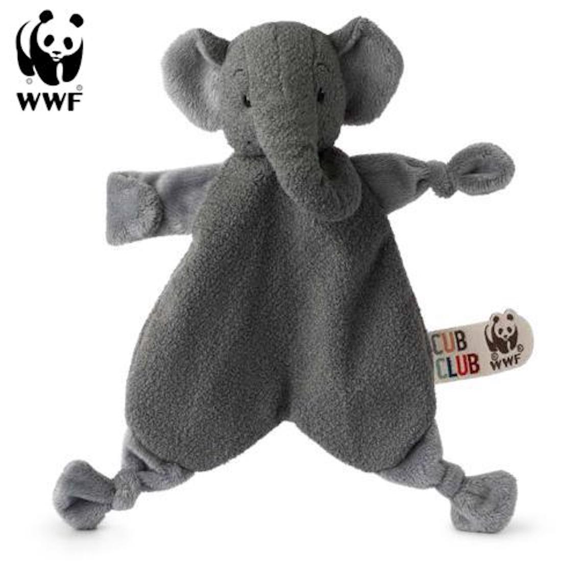 Cub Club - Schmusetuch Ebu der Elefant (grau, 30cm) f&uuml;r Kleinkinder Elephant Schnuffeltuch 