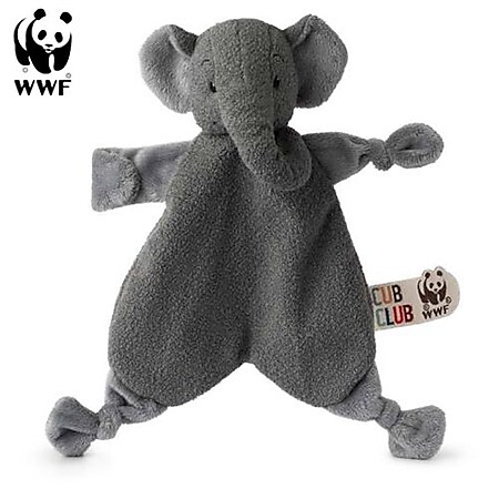 Cub Club - Schmusetuch Ebu der Elefant (grau, 30cm) für Kleinkinder Elephant Schnuffeltuch 