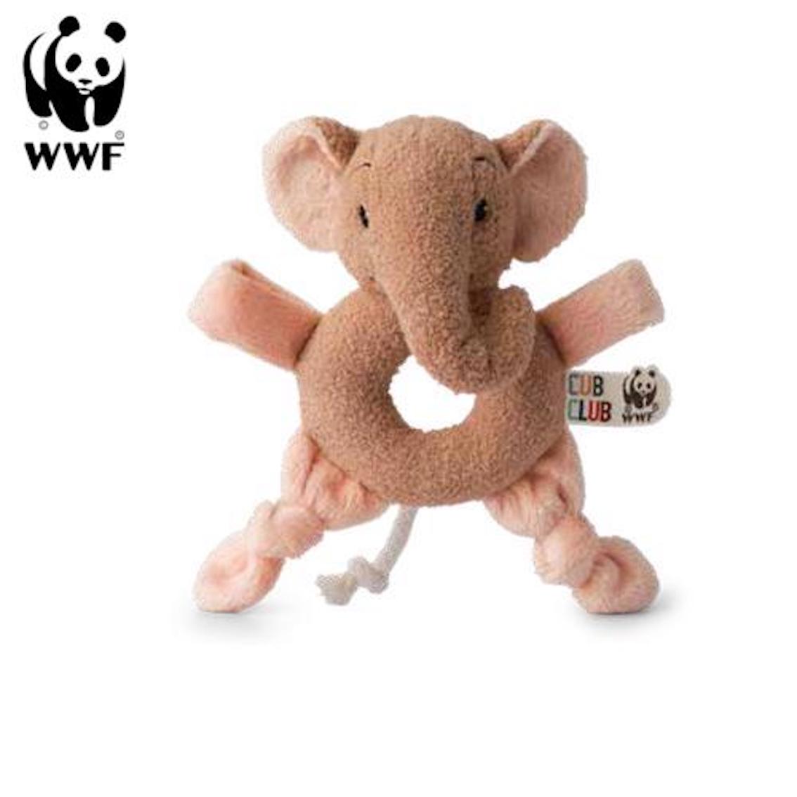 Cub Club - Greifring Ebu der Elefant (beige, 15cm) f&uuml;r Kleinkinder Elephant Spielzeug 