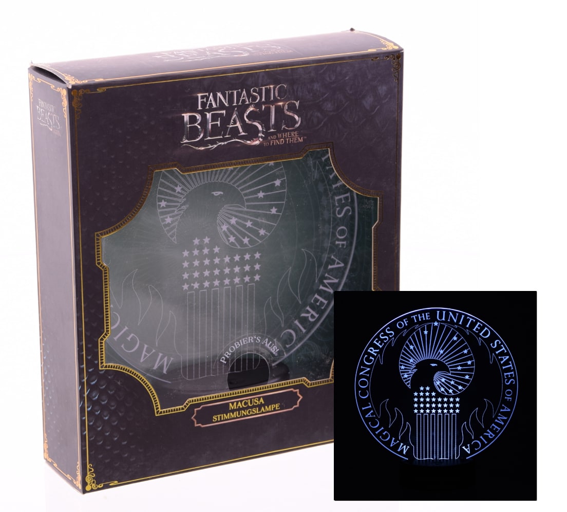 Phantastische Tierwesen Stimmungslampe - MACUSA (24cm) Harry Potter Lampe Deko Dekoration 