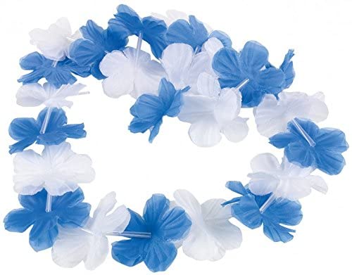 Amscan Oktoberfest Hawaii-Kette (blau/wei&szlig;) Bayern M&uuml;nchen Schalke 04 Umhang 