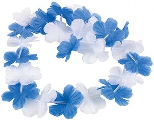 Amscan Oktoberfest Hawaii-Kette (blau/weiß) Bayern München Schalke 04 Umhang 