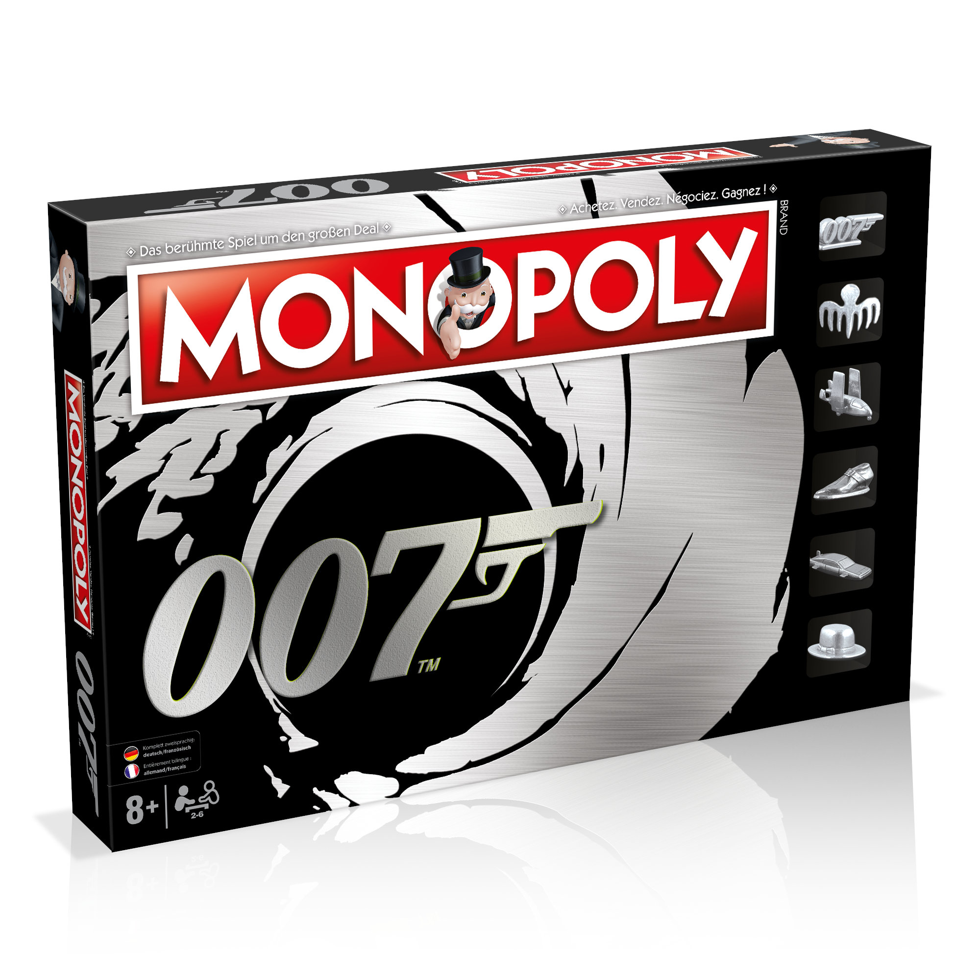 Monopoly James Bond 007 Deutsch Franz&ouml;sisch Edition Spiel Brettspiel 