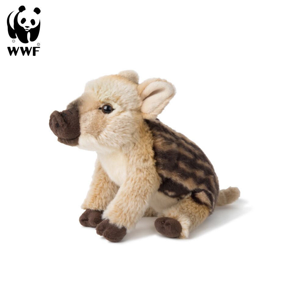 Plüschtier Wildschwein Frischling (23cm) lebensecht Kuscheltier Stofftier Plüschfigur