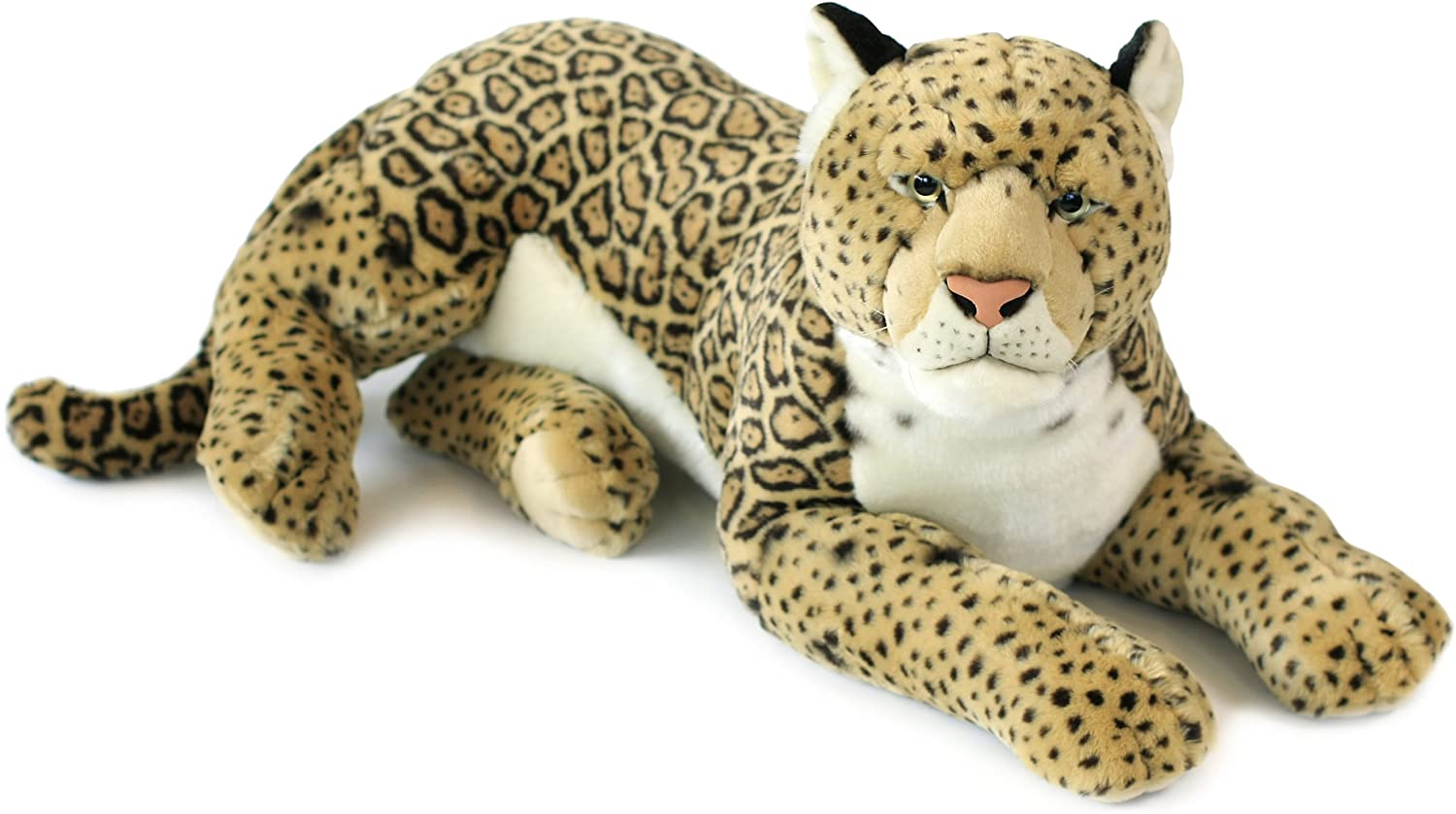 ACP Pl&uuml;schtier Jaguar (liegend, 81cm) lebensecht Kuscheltier Stofftier Pl&uuml;schfigur Riesenpl&uuml;sch 