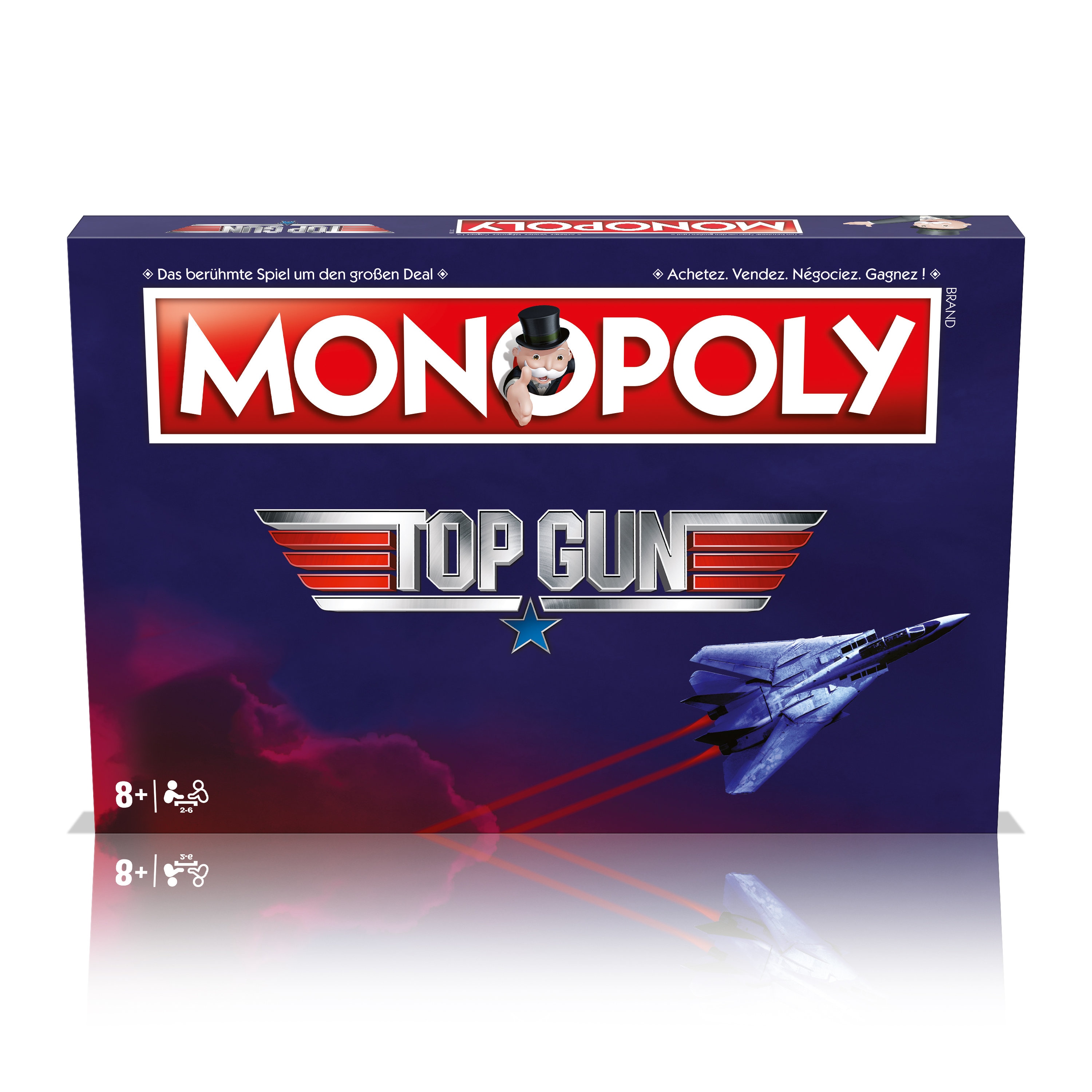 Monopoly Top Gun Deutsch Franz&ouml;sisch Edition Spiel Brettspiel Gesellschaftsspiel 