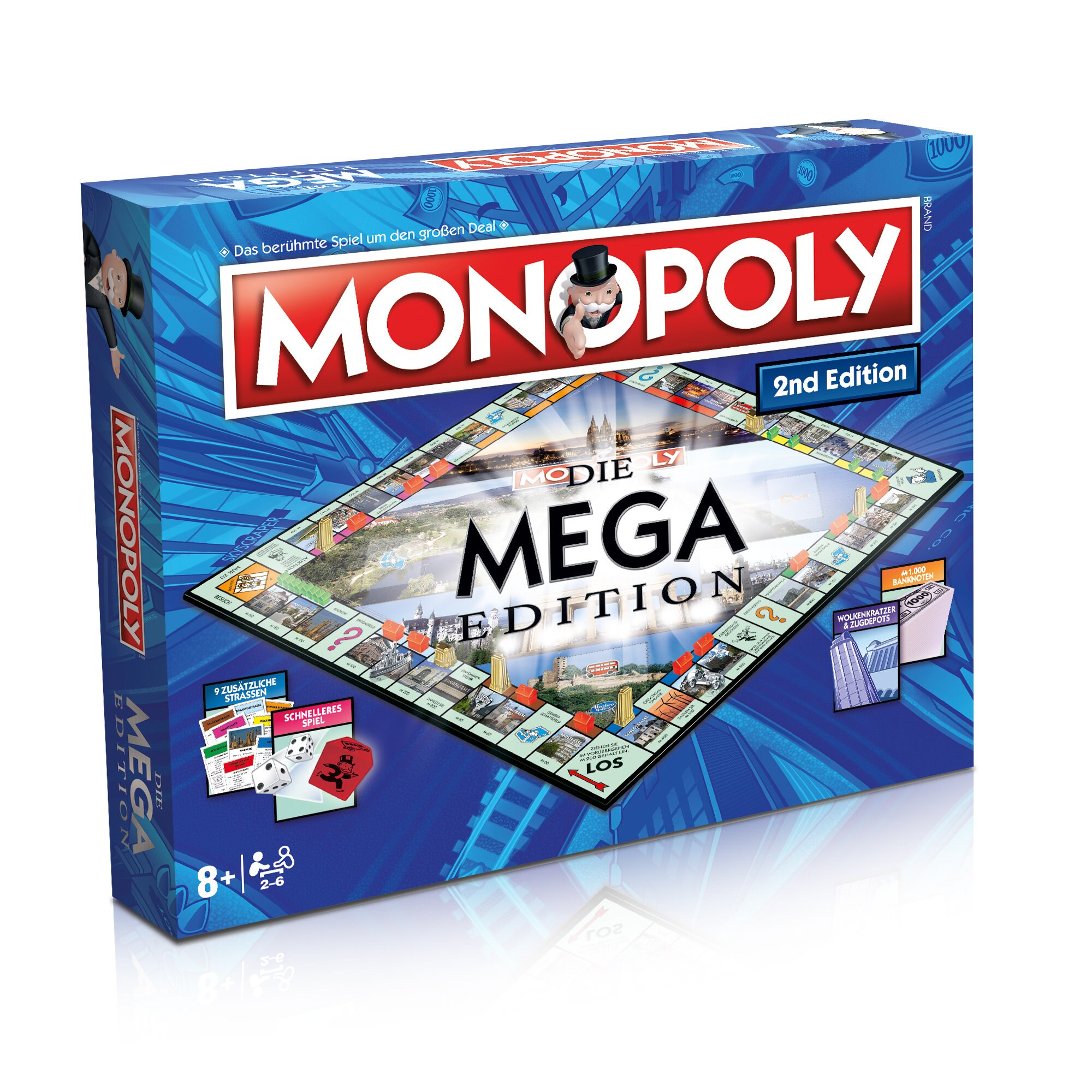 Monopoly Mega 2nd Edition Gesellschaftsspiel Brettspiel Spiel Auflage 