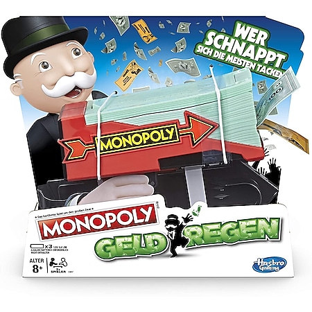 Hasbro E3037 Monopoly Gesellschaftsspiel Geldregen Spielgeld Spiel Geld 