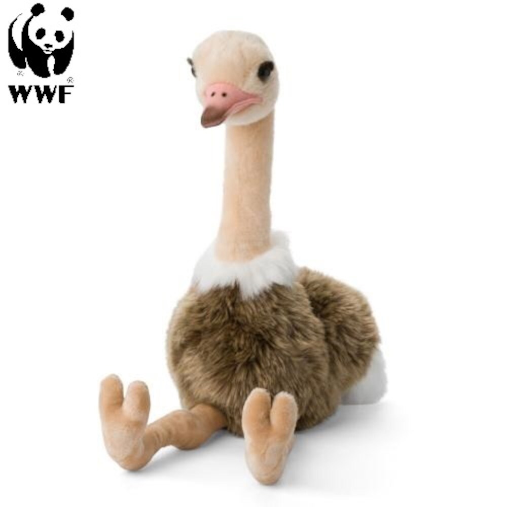 WWF Pl&uuml;schtier Strau&szlig; (35cm) lebensecht Kuscheltier Stofftier Pl&uuml;schfigur 