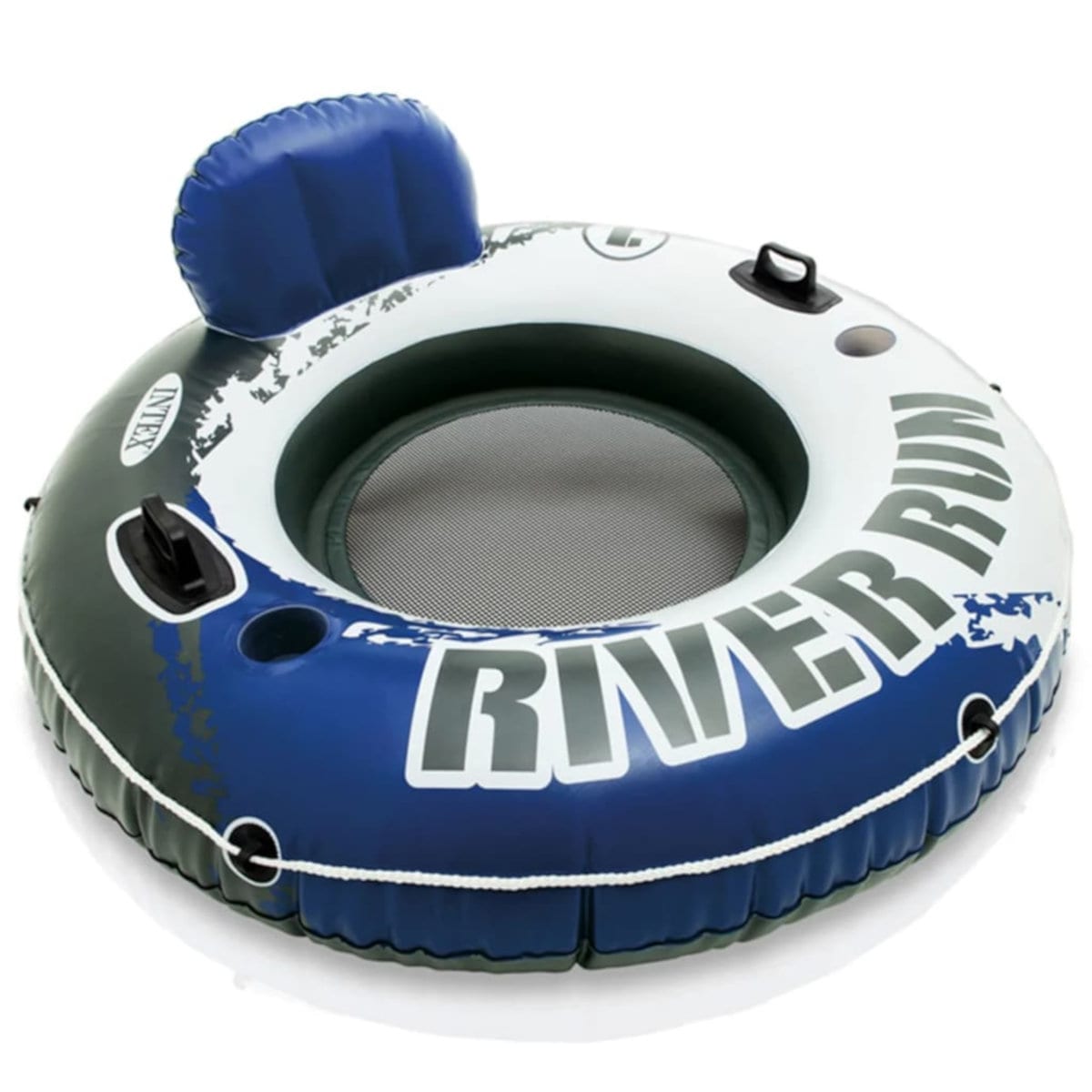 Intex Schwimmring River Run 1 58825EU mit Netzboden R&uuml;ckenlehne Becherhalter 