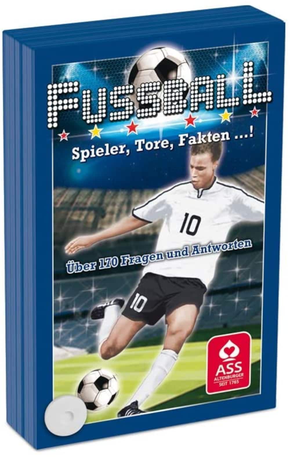 ASS Altenburger 22509800 - Quizspiel Fu&szlig;ball Ratespiel Wissensspiel Kartenspiel 