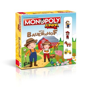 Monopoly Junior - Mein Bauernhof Brettspiel Gesellschaftsspiel Kinder Spiel 