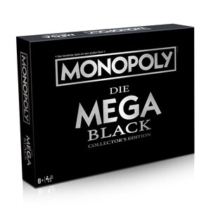 Monopoly Mega Black Edition Brettspiel Gesellschaftsspiel 