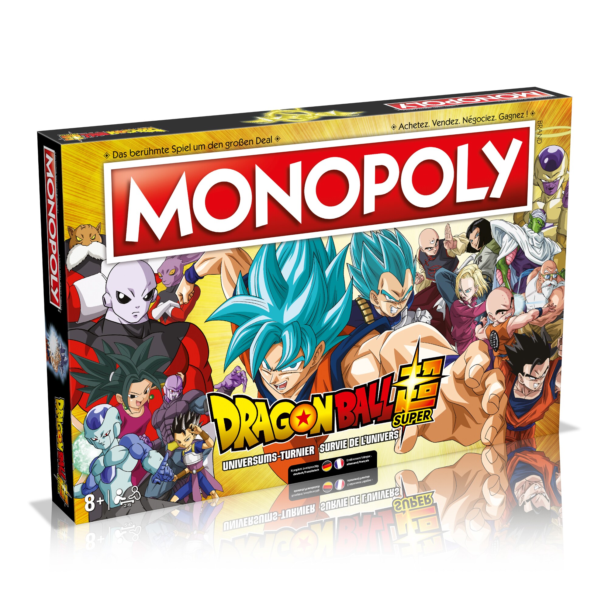 Monopoly Dragon Ball Super (deutsch/franz&ouml;sisch) Brettspiel Gesellschaftsspiel Anime 