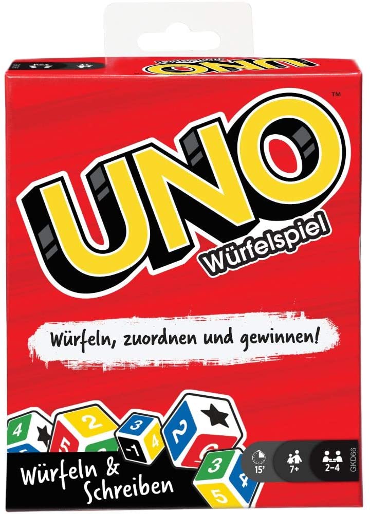 Mattel - UNO - W&uuml;rfelspiel Gesellschaftsspiel Spiel 