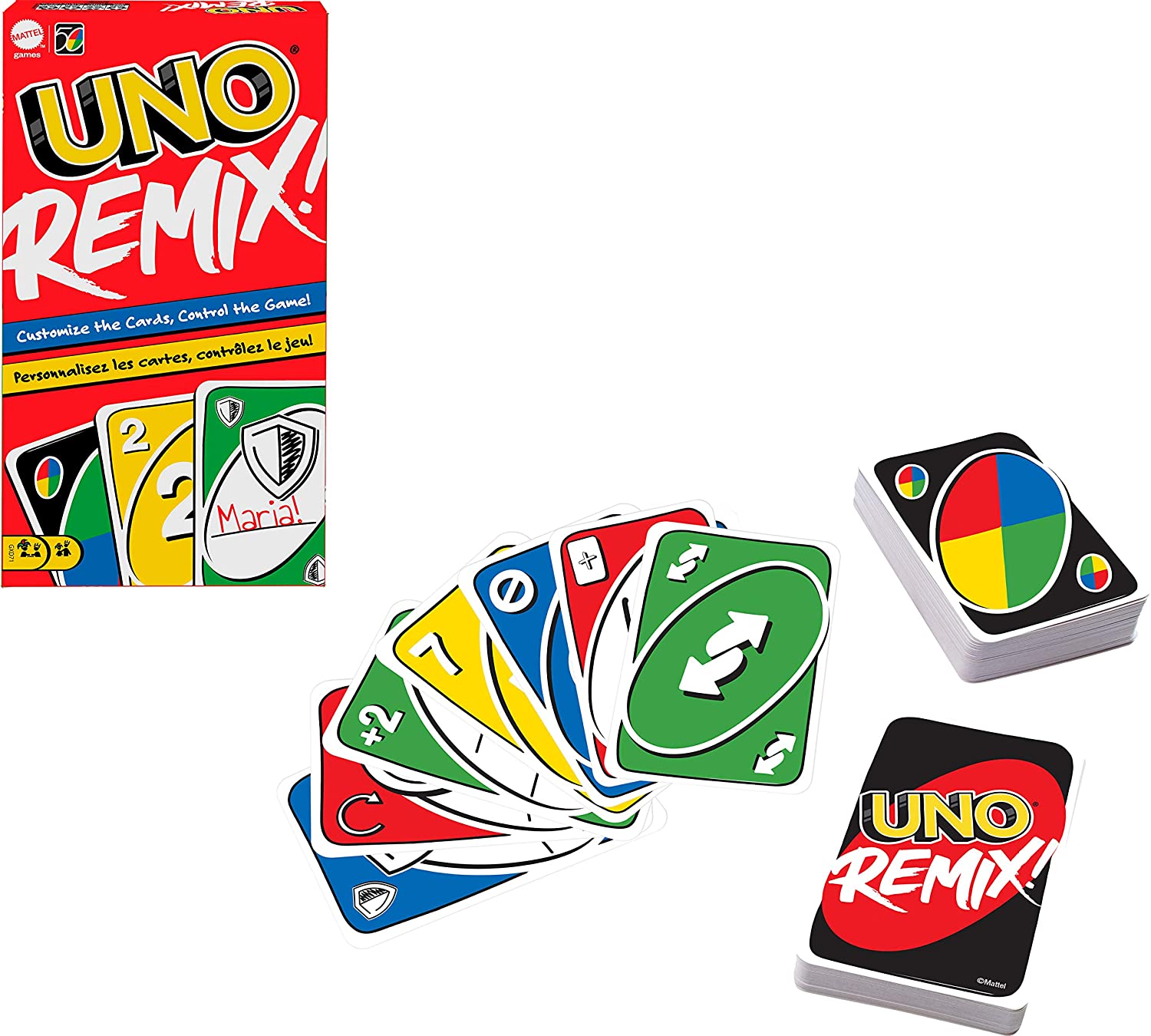 Mattel - UNO Remix Kartenspiel Gesellschaftsspiel 