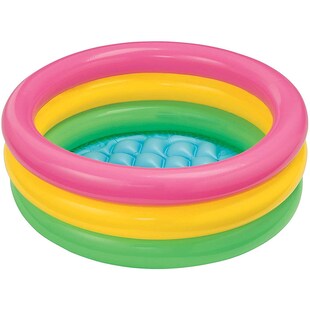 INTEX 58924NP - Planschbecken - Sunset Glow Babypool (86x25cm) aufblasbar Kinderplanschbecken 