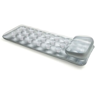 INTEX 58894EU - Luftmatratze - 18-Pocket Suntanner (grau, 188 x 71cm) 