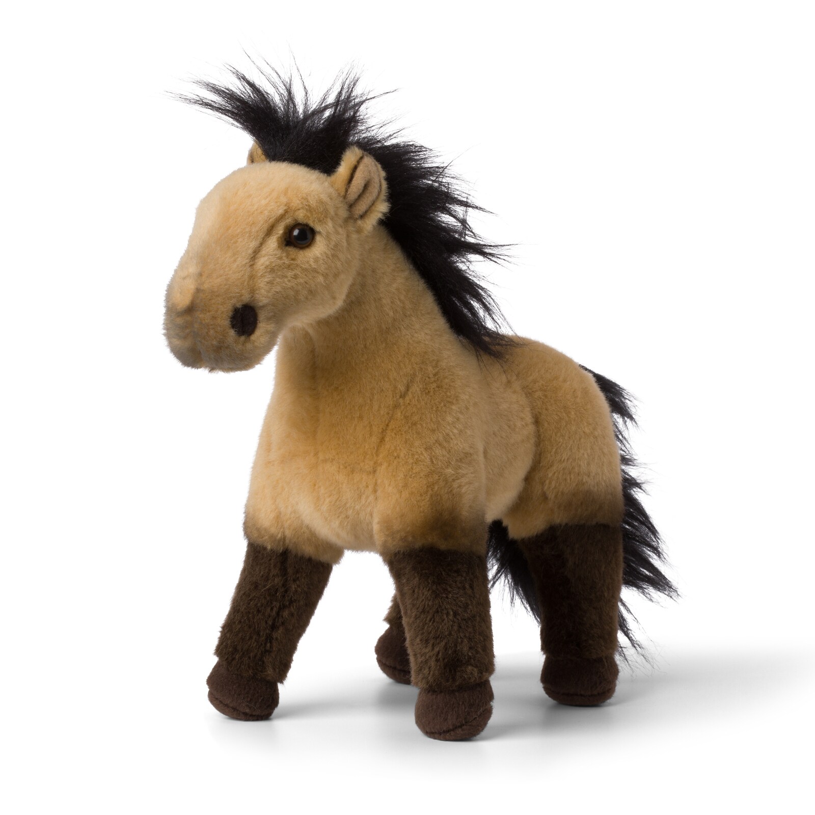 - Plüschtier - Wildpferd (hellfuchs, 20cm) lebensecht Kuscheltier Stofftier Plüschfigur