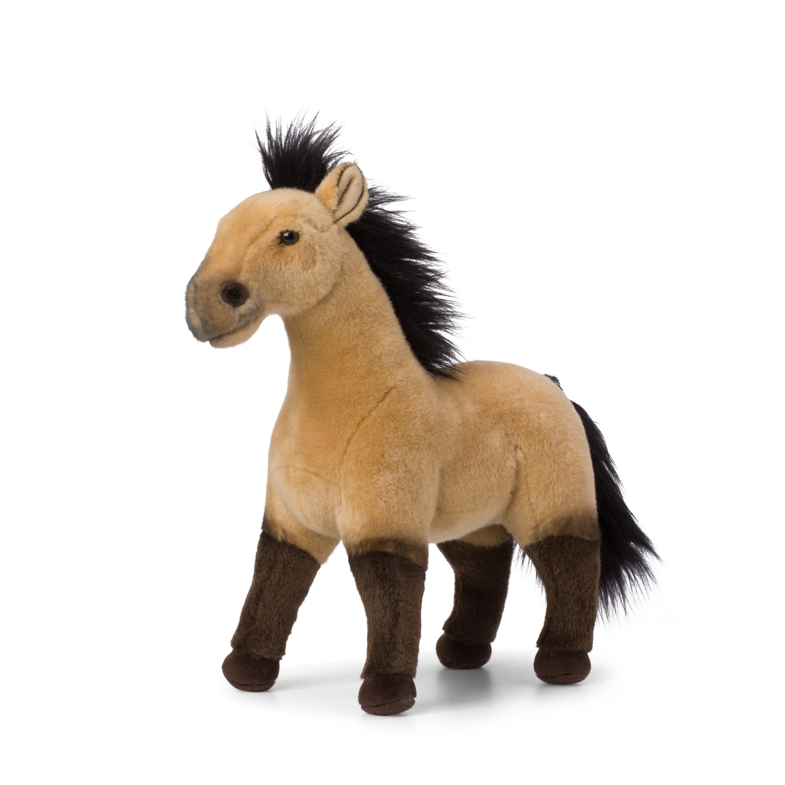 - Plüschtier - Wildpferd (hellfuchs, 29cm) lebensecht Kuscheltier Stofftier Plüschfigur