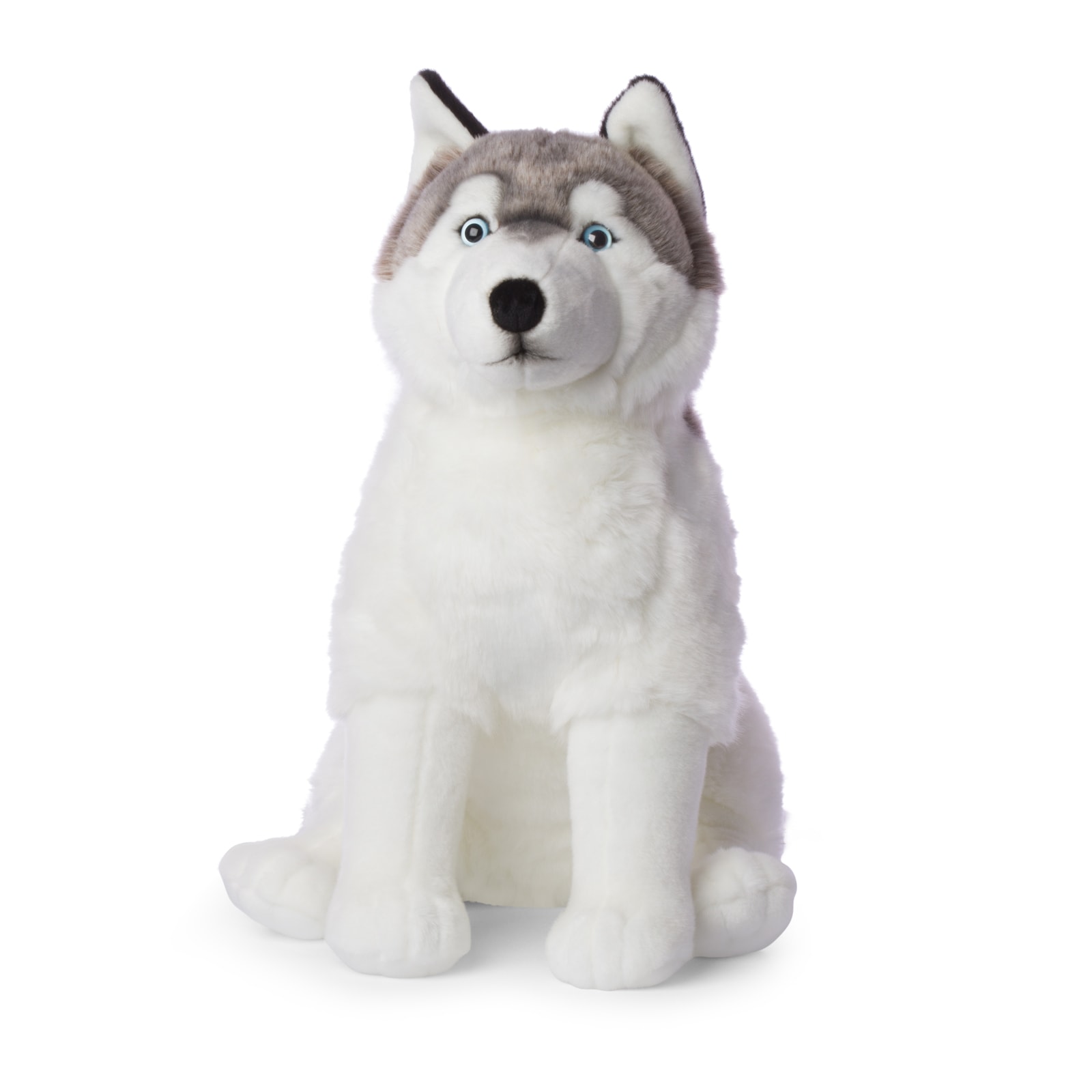 WWF - Pl&uuml;schtier - Husky (sitzend, 70cm) lebensecht Kuscheltier Stofftier Pl&uuml;schfigur 