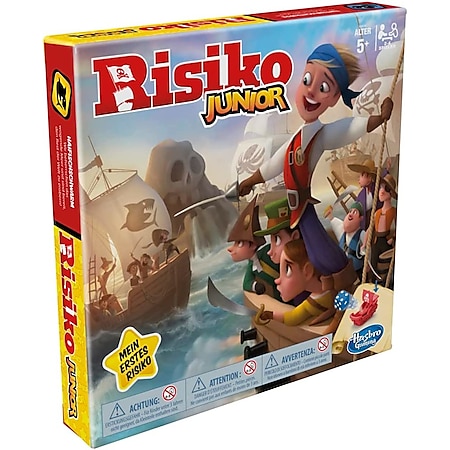 Hasbro - Risiko Junior Brettspiel Gesellschaftsspiel Kinder 